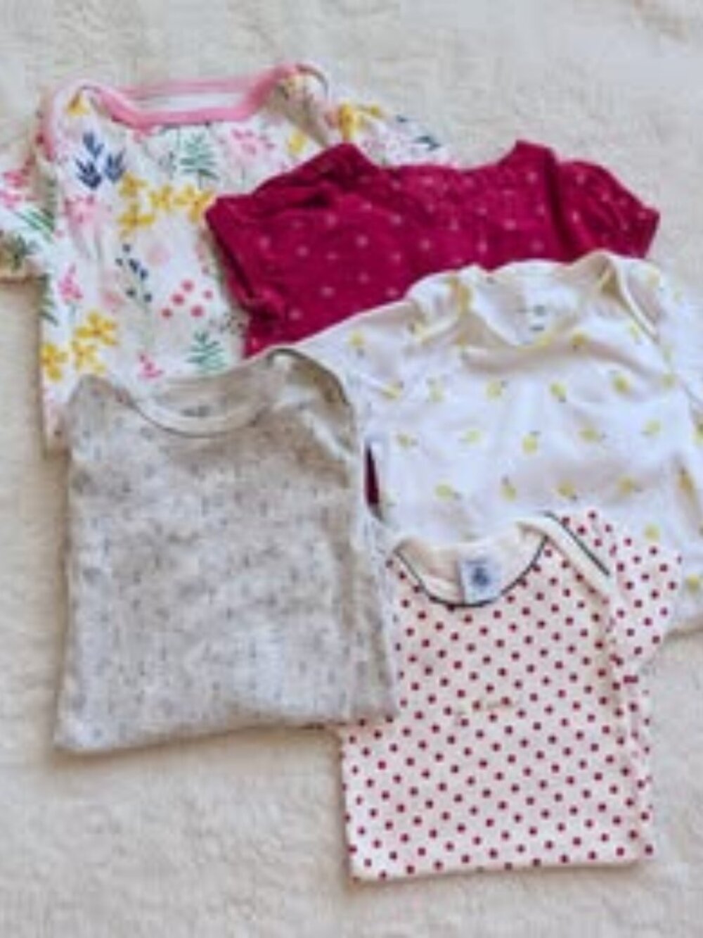 5 Baby Girl Onesies Size 18M